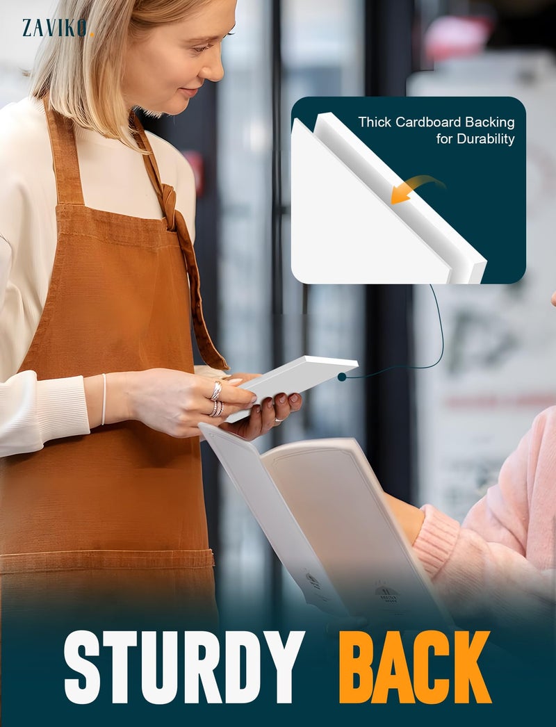 Zaviko Note Pads 3x5, 6 Pack Small Notepads 3x5 Memo Pads, Small Notebooks 3x5 Scratch Pads, Small Writing Pads of Paper 3x5, White Mini Notepad 3x5 Blank Server Pads, Writing Notes Paper, 50 Sheets/Padad - Image 4